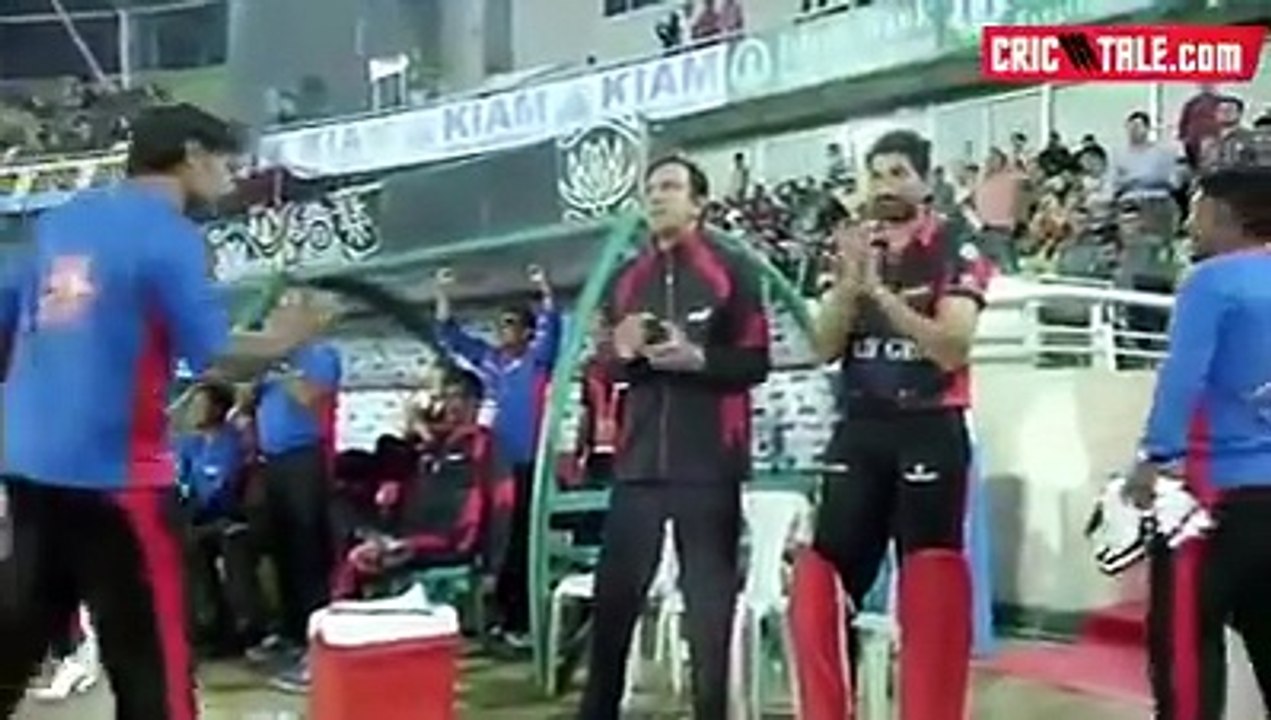 Afridi blasting two sixes to end the game