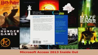 Read  Microsoft Access 2013 Inside Out Ebook Free