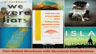 Download  ThinWalled Structures with Structural Imperfections Ebook Free