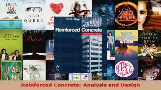 Read  Reinforced Concrete Analysis and Design PDF Online