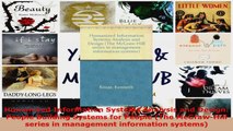 Download  Humanized Information Systems Analysis and Design People Building Systems for People The PDF Free
