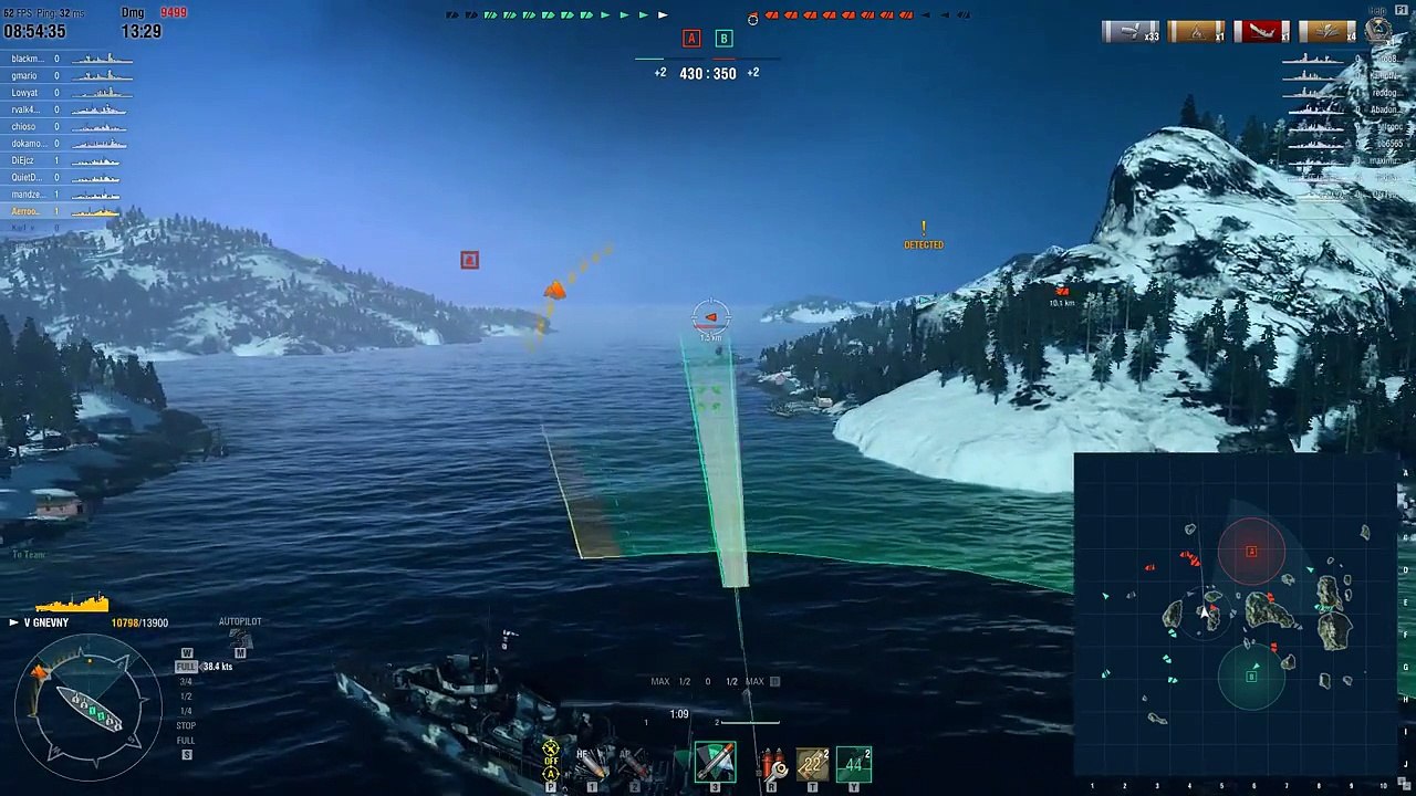 World of Warships -  Gnevny - Tier 5 Russian Destroyer