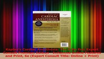 Kaplans Cardiac Anesthesia The Echo Era Expert Consult Premium Edition  Enhanced Read Online