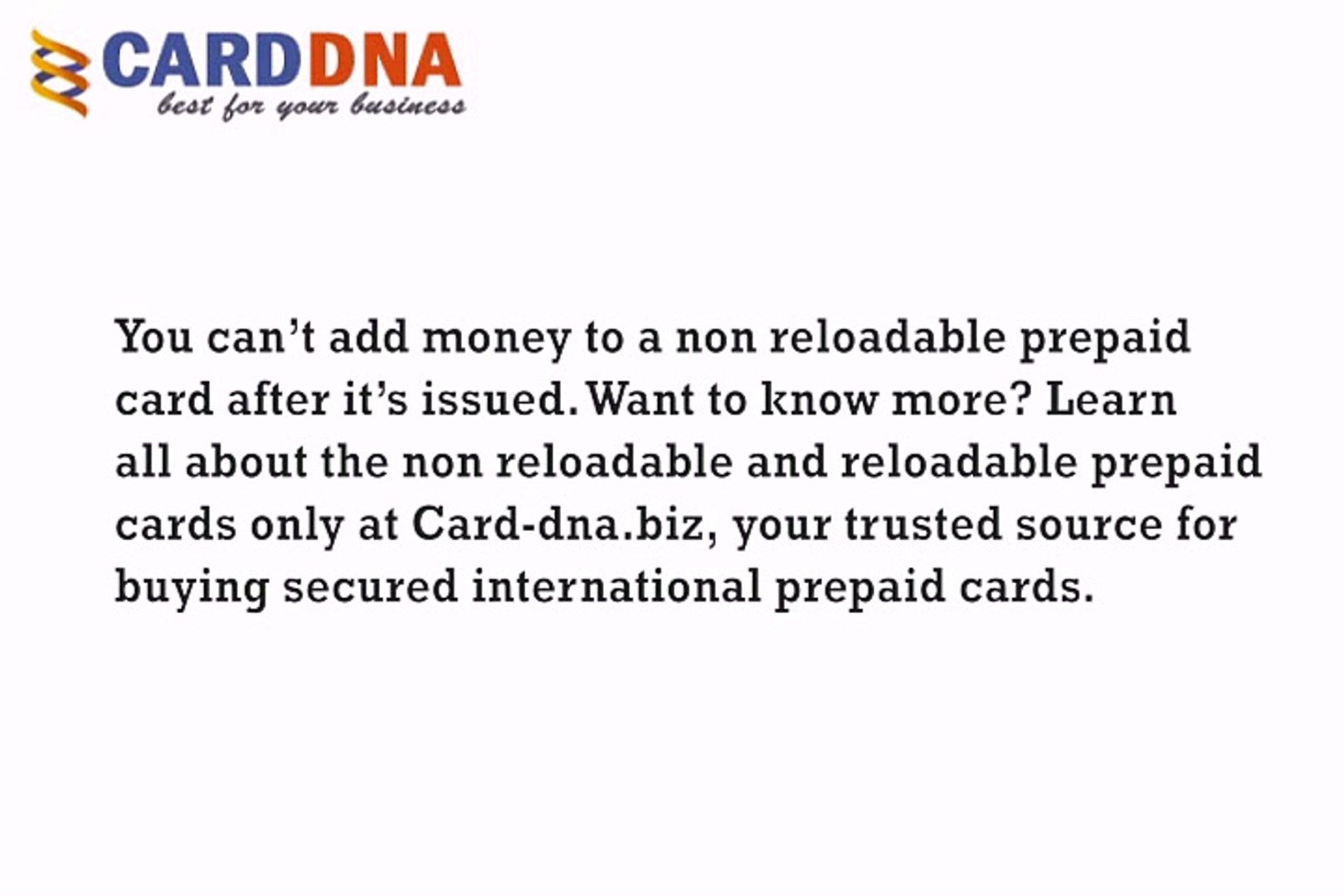 Reloadable Prepaid Cards >> Non Reloadable Prepaid Card Reloadable Prepaid Cards >> Non Reloadable Prepaid Card