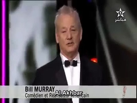 بيل موراي مخرج و ممثل امريكي : عاش الملك محمد السادس، عاش المغرب ، عاش شعب المغرب