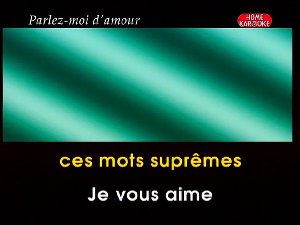 KARAOKE JULIETTE GRÉCO - Parlez-moi d'amour