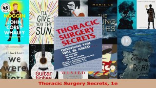 Thoracic Surgery Secrets 1e Read Online