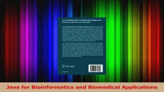 Java for Bioinformatics and Biomedical Applications PDF Full Ebook