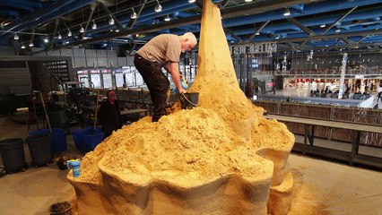 Châteaux de sable, architecture de rêve : Time-lapse