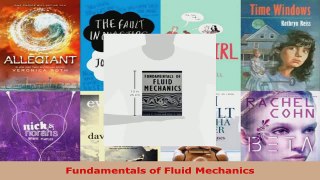 Read  Fundamentals of Fluid Mechanics Ebook Free