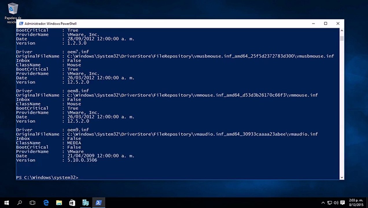 Backup de Drivers con PowerShell en Windows 10