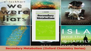 Download  Secondary Metabolism Oxford Chemistry Series Ebook Online