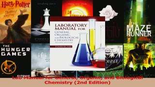 Download  Lab Manual for General Organic and Biological Chemistry 2nd Edition PDF Online