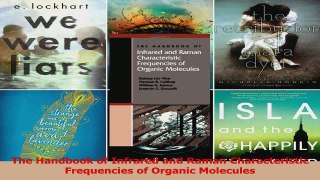 PDF Download  The Handbook of Infrared and Raman Characteristic Frequencies of Organic Molecules Read Full Ebook
