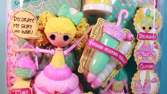 LALALOOPSY Cake Decorating ♡ Play Doh ♡ Sweet Treats Fun DYI Painting Frosting Toy Doll
