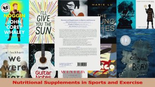 Read  Nutritional Supplements in Sports and Exercise Ebook Free