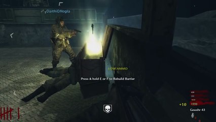 Call of Duty_ WaW Custom Zombies Funny Moments Moon Edition! - Grenade Roulette and Flying Dogs!