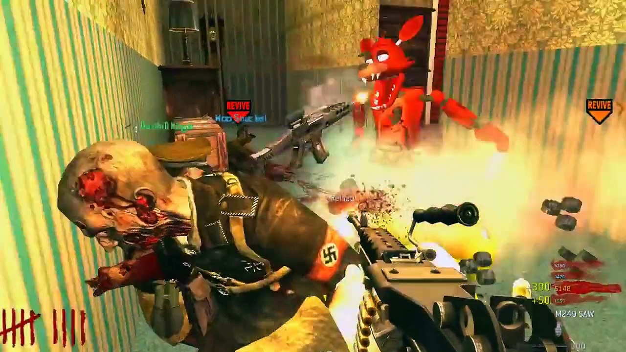 Call of Duty_ WaW Custom Zombies Funny Moments! - FNAF 4 Map, and Most Difficult Map Ever!