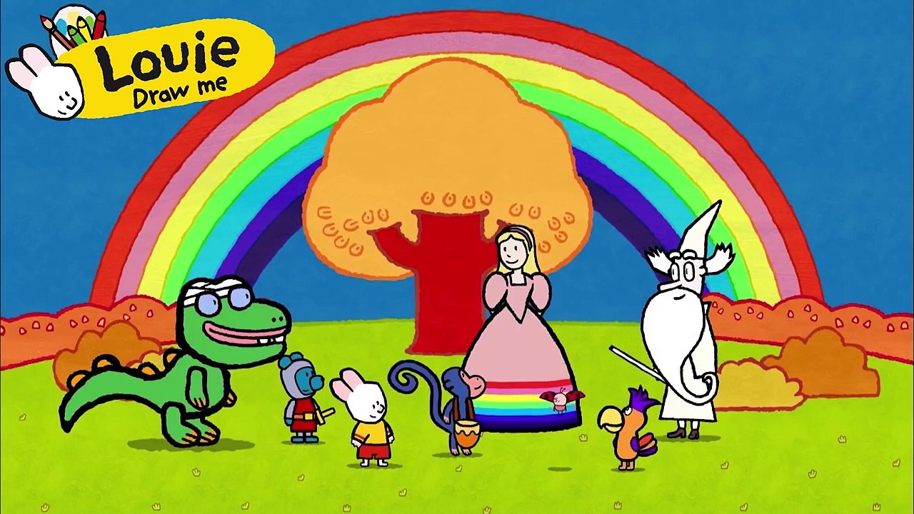 Louie draw me trailer | Learn how to draw with Louie | Cartoon for kids