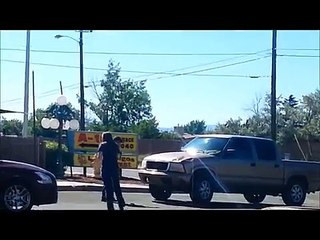 Crazy lady Over Re-Acts after Old man Hits Her Car