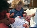 Darling Girl Calms Newborn Sister by Doing the Sweetest Thing
