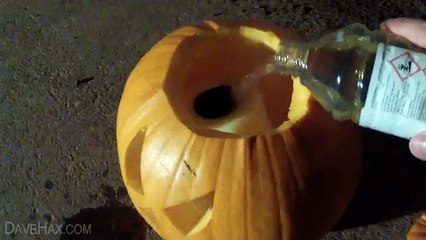 How to Make  Flaming Pumpkin - Halloween Jack o Lantern