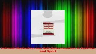 PDF Download  Intrinsic Motivation and SelfDetermination in Exercise and Sport Read Full Ebook