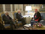 Roma - Mattarella con S.Em. Rev.ma il Cardinale Agostino Vallin (09.12.15)