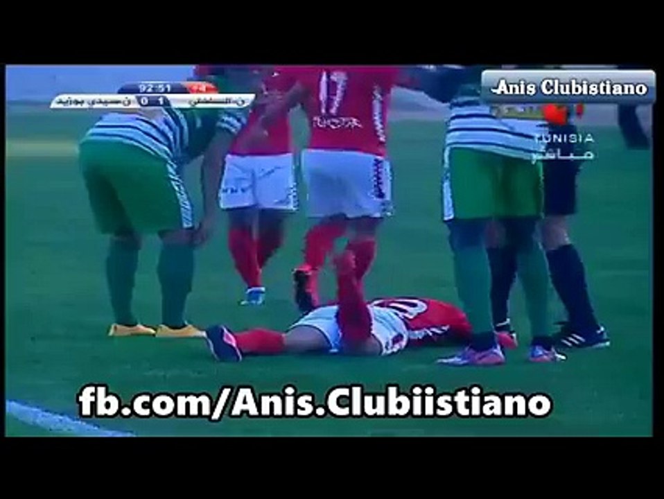 تدخل عنيف من مدافع سيدي بوزيد ضد لاعب النجم