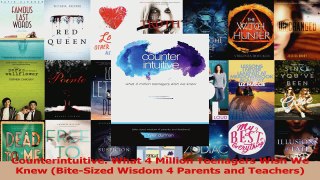 BEST SALE   Counterintuitive What 4 Million Teenagers Wish We Knew BiteSized Wisdom 4 Parents and