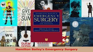 Hamilton Baileys Emergency Surgery Read Online