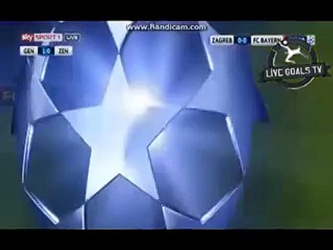 1st half highlights - Dinamo Zagreb vs Bayern Munchen - Champions League - 09.12.2015