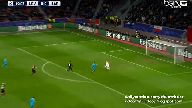 1-0 Lionel MESSI Goal HD - Bayer Leverkusen - Barcelona 09.12.2015