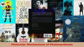 Read  Molecular Mechanisms of Photosynthesis Ebook Free