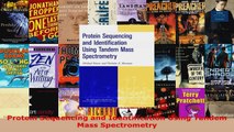 Read  Protein Sequencing and Identification Using Tandem Mass Spectrometry EBooks Online