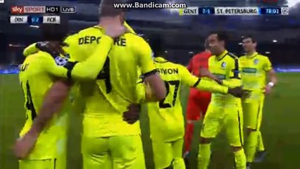 Danijel Milicević Goal 2-1 Gent vs Zenit Petersburg (Champions League) 09.12.2015