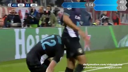 Giroud 0-2 Second _ Olympiakos v. Arsenal 09.12.2015 HD