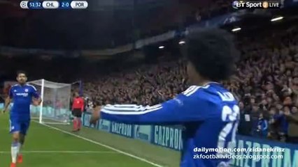 Willian 2:0 Counter Attack | Chelsea v. FC Porto 09.12.2015 HD