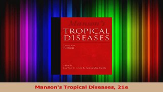 Mansons Tropical Diseases 21e PDF