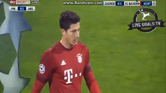 Robert Lewandowski Amazing Goal - Dinamo Zagreb 0-1 Bayern - Champions League - 09.12.2015