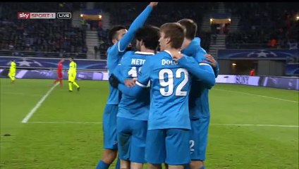 Artëm Dzjuba Goal - Gent 1-1 Zenit Petersburg - 09-12-2015 [gol] Group Stage