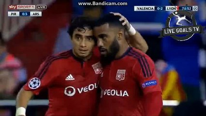 Alexandre Lacazette Amazing Goal - Valencia CF 0-2 Lyon - Champions League - 09.12.2015