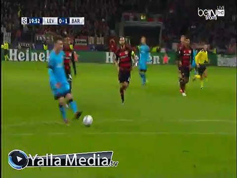 اهداف مباراة ( باير ليفركوزن 1-1 برشلونة ) دورى ابطال اوروبا