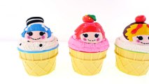 4 Lalaloopsy Play Doh Ice Cream Surprise Eggs Webo Toon Toys Chocolate Sorpresa Huevos