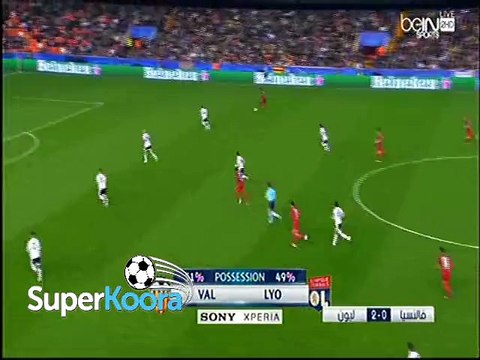 اهداف مباراة ( فالنسيا 0-2 ليون ) دوري ابطال اوروبا