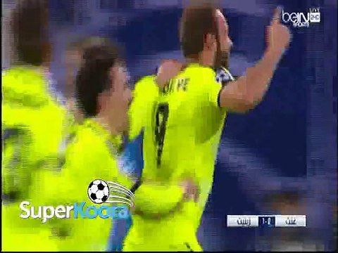 اهداف مباراة ( جينت 2-1 زينيت سان بيترسبورج ) دوري ابطال اوروبا