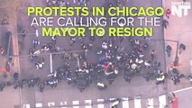 Protesters In Chicago Call For Rahm Emanuel's Resignation