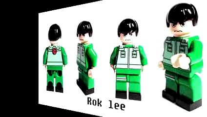 lego minifigure custom naruto rok lee