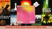 Read  2013 Greatest Pop  Movie Hits The Biggest Hits  The Greatest Artists Easy Piano EBooks Online