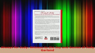 Read  Always for Judy Witness to the Joy and Genius of Judy Garland EBooks Online